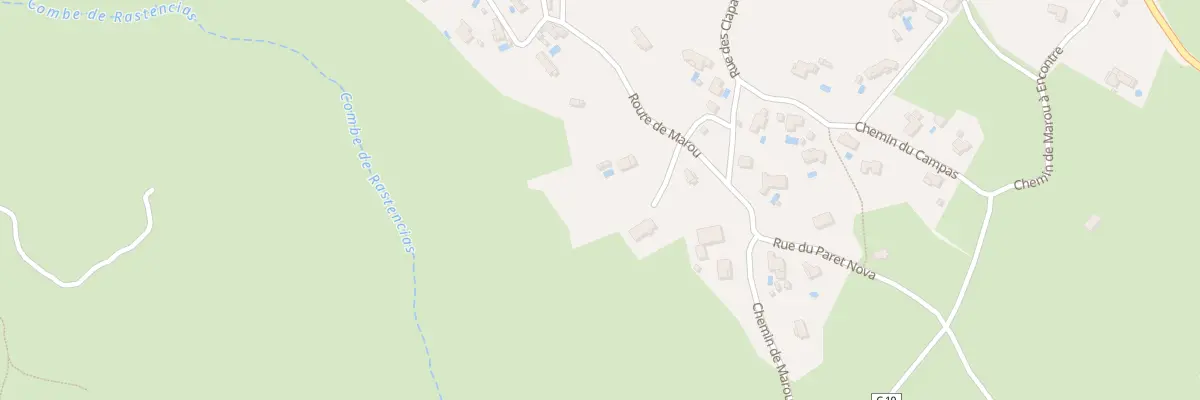 Plan de Chem de Marou à Causse-de-la-Selle