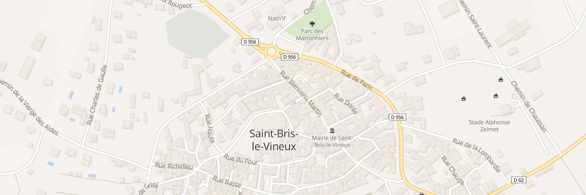 Plan du 10 Rue Bienvenu Martin à Saint-Bris-le-Vineux