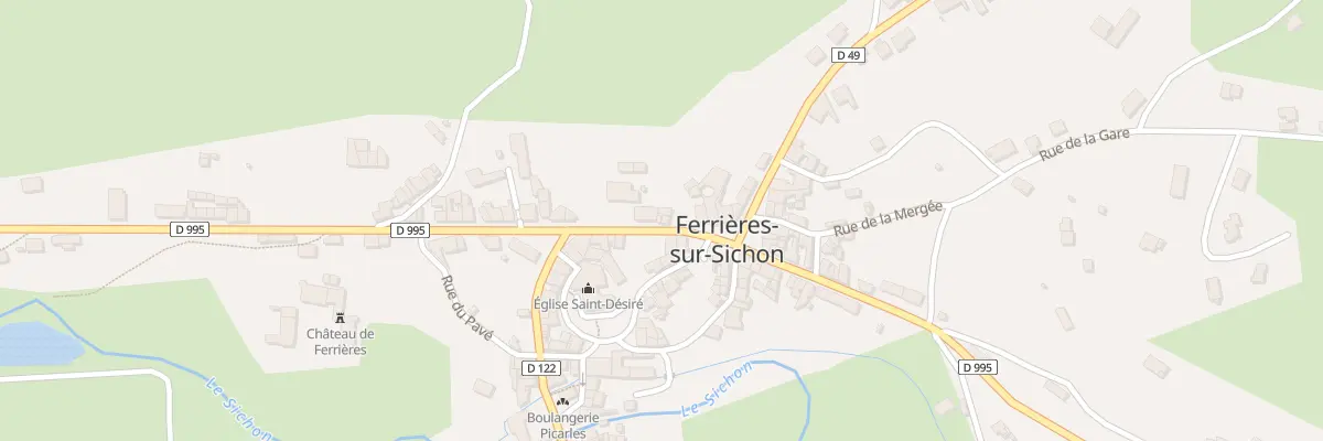 Plan du 2 Rue François Riboulet à Ferrières-sur-Sichon
