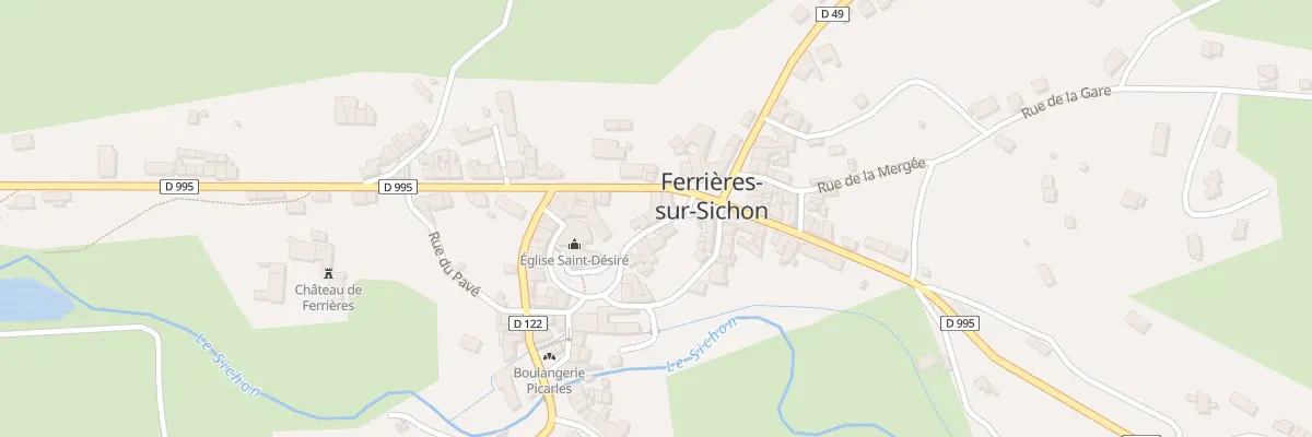 Plan du 2 Rue de la Mairie à Ferrières-sur-Sichon