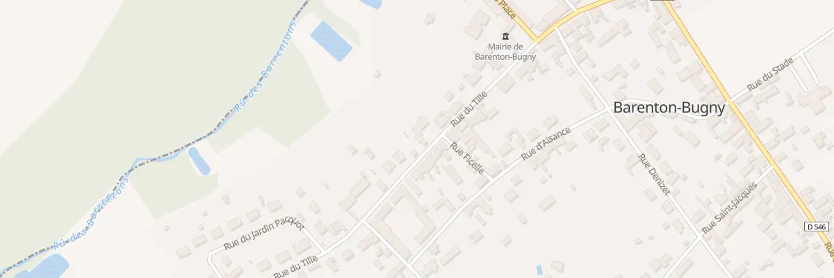 Plan du 16 Rue du Tille à Barenton-Bugny