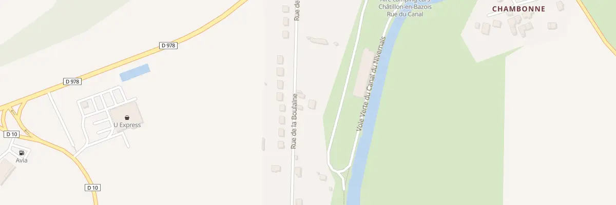 Plan du 6 Rue de la Boulaine à Châtillon-en-Bazois