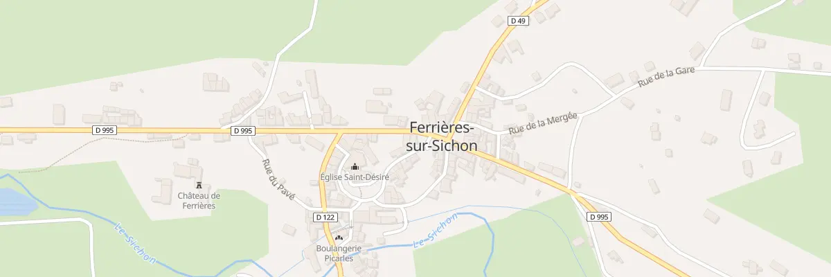 Plan du 7 Pl de la Poste à Ferrières-sur-Sichon