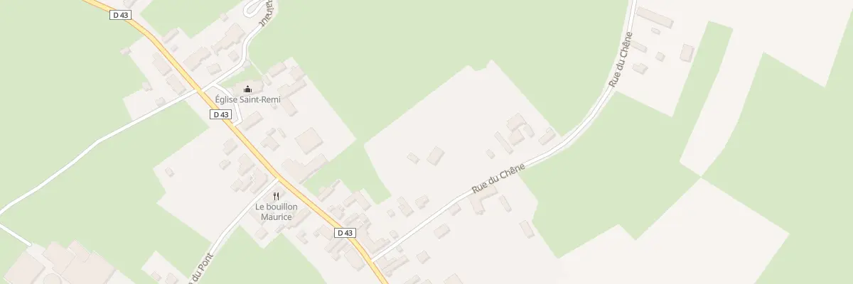 Plan du 13 Rue du Chene à Fontaine-au-Bois