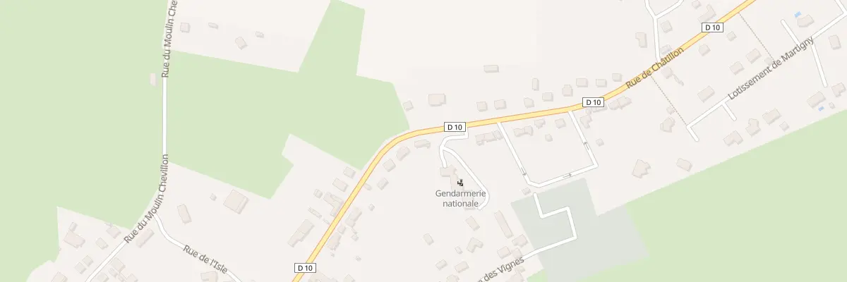 Plan du 22 Rue de Châtillon à Cercy-la-Tour