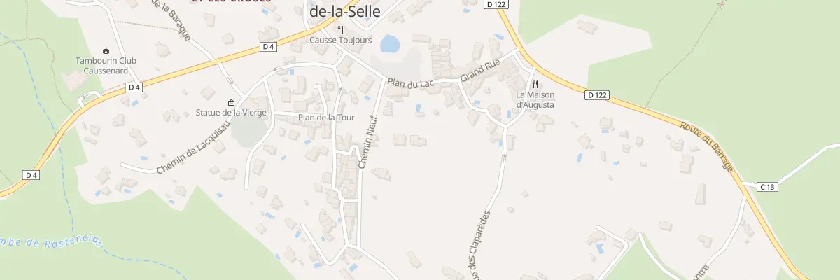 Plan de la Rue du Chemin Neuf à Causse-de-la-Selle