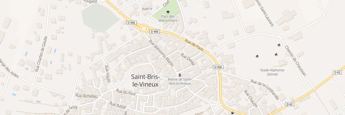 Plan du 19 Rue Bienvenu Martin à Saint-Bris-le-Vineux