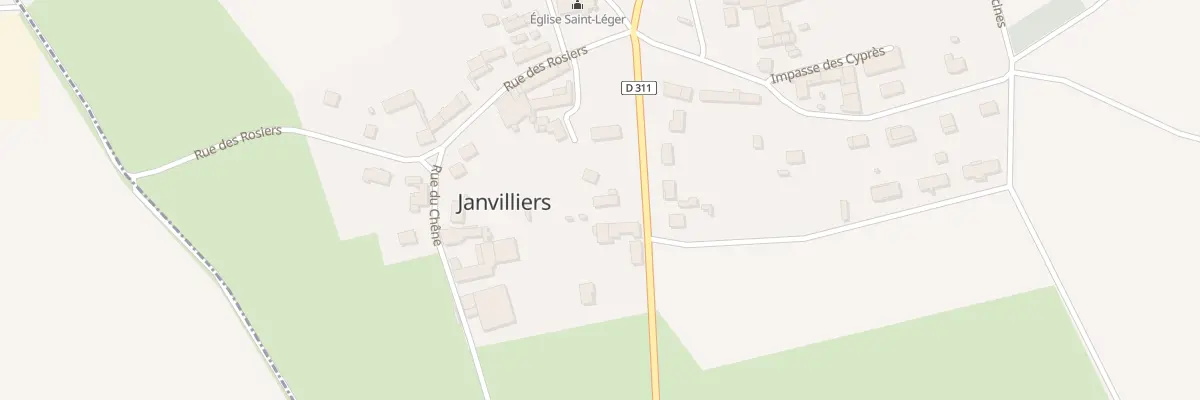 Plan du 2 Rue des Pommiers à Janvilliers