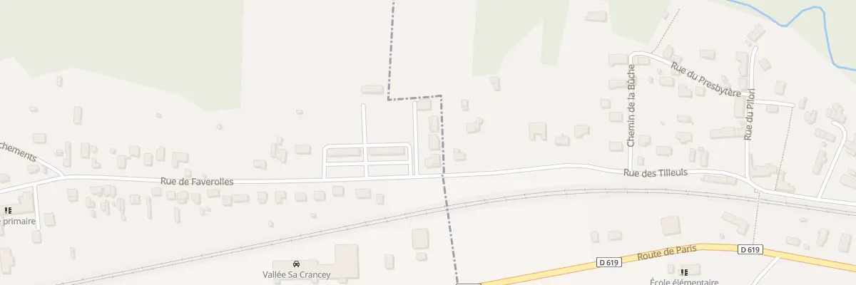 Plan du 55 Rue de Faverolles à Crancey