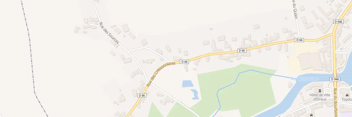 Plan du 414 Rue des Cressonnières à Étreux