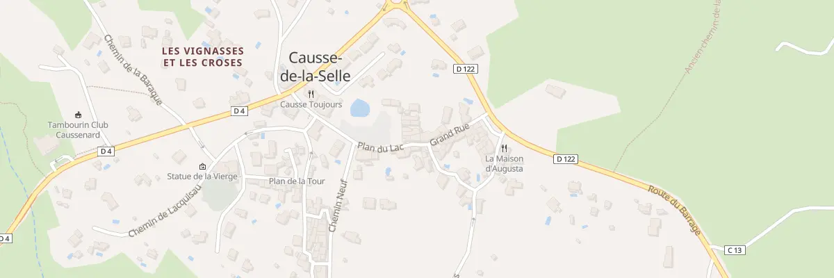 Plan du 5012 Le Village à Causse-de-la-Selle