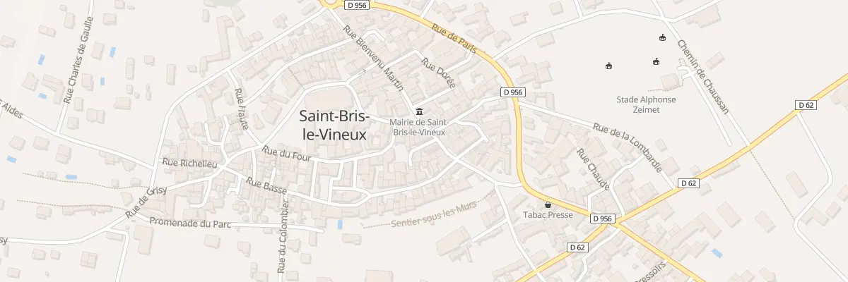 Plan du 24 Rue Bienvenu Martin à Saint-Bris-le-Vineux