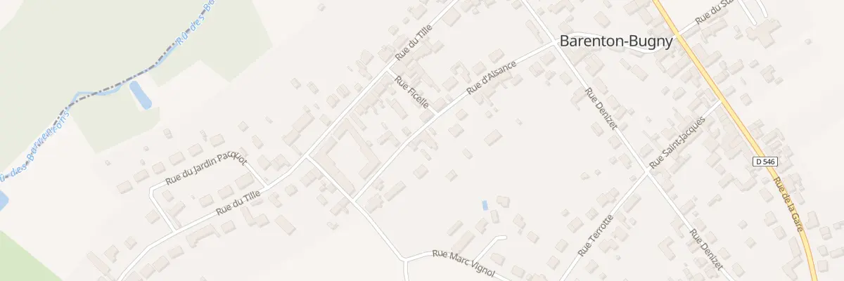 Plan du 21 Rue d’Aisance à Barenton-Bugny