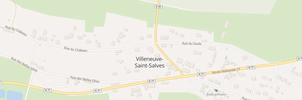 Plan du 1 Rue du Château à Villeneuve-Saint-Salves