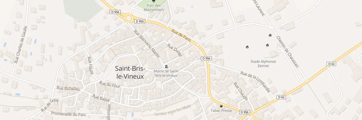 Plan du 2 Rue Dorée à Saint-Bris-le-Vineux