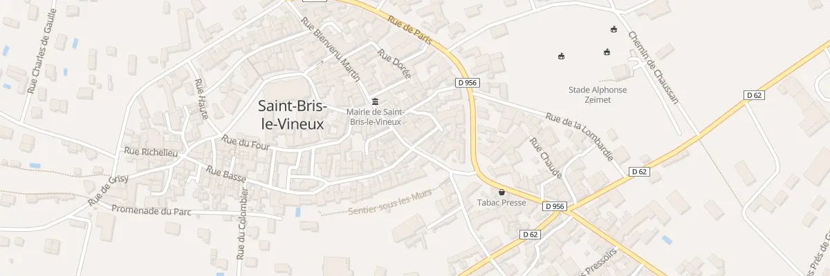 Plan du 43 Rue Bienvenu Martin à Saint-Bris-le-Vineux