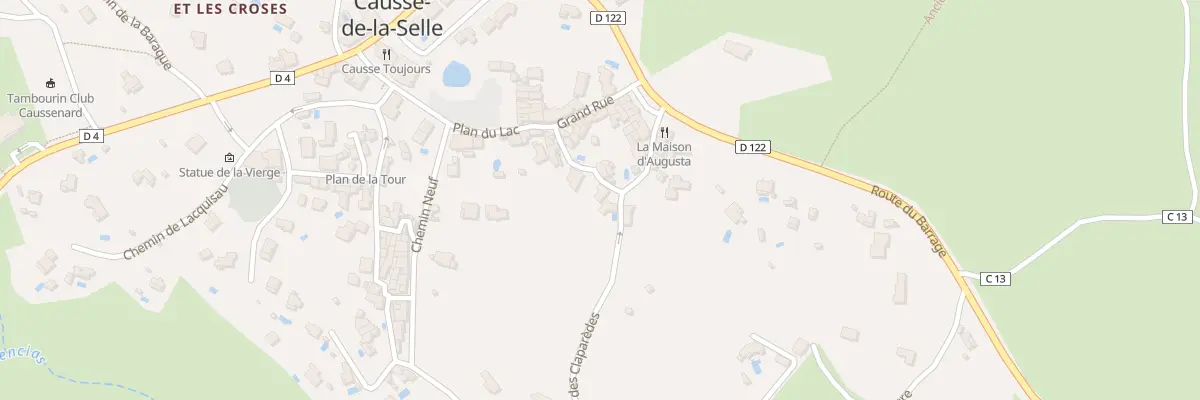 Plan du 8 Rue du Moulin à Huile à Causse-de-la-Selle