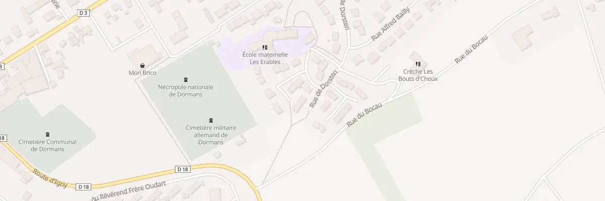 Plan du 11 Rue des Rosiers à Dormans
