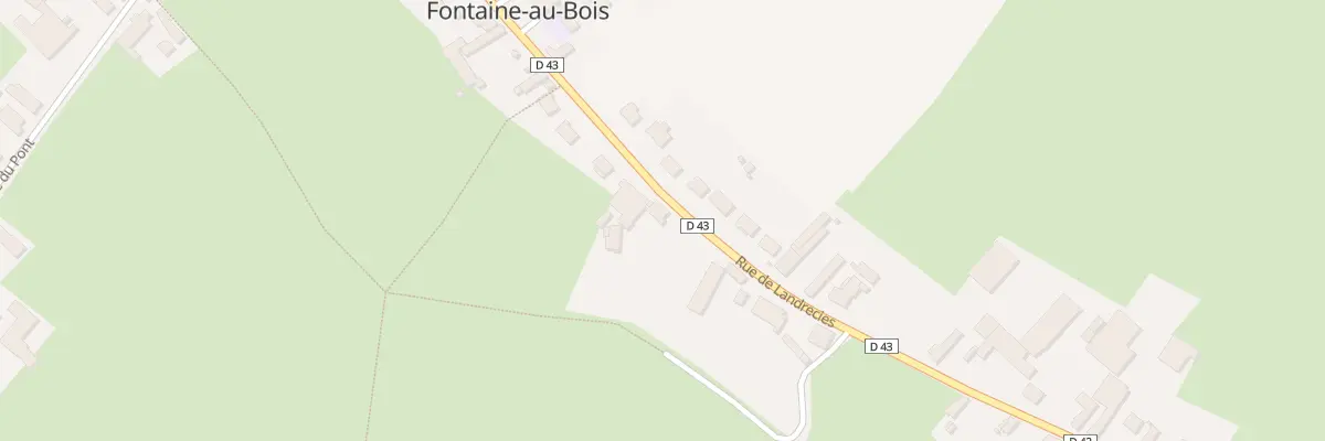 Plan du 58 Rue de Landrecies à Fontaine-au-Bois
