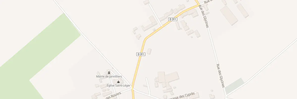 Plan du 2 Rue des Lauriers à Janvilliers
