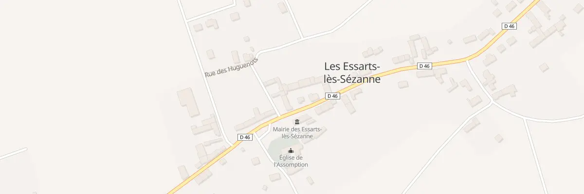 Plan du 23 Rue Grande Rue aux Essarts-lès-Sézanne