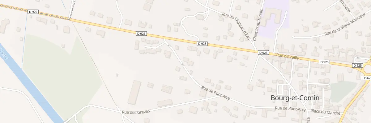 Plan du 11 Rue de Pont Arcy à Bourg-et-Comin