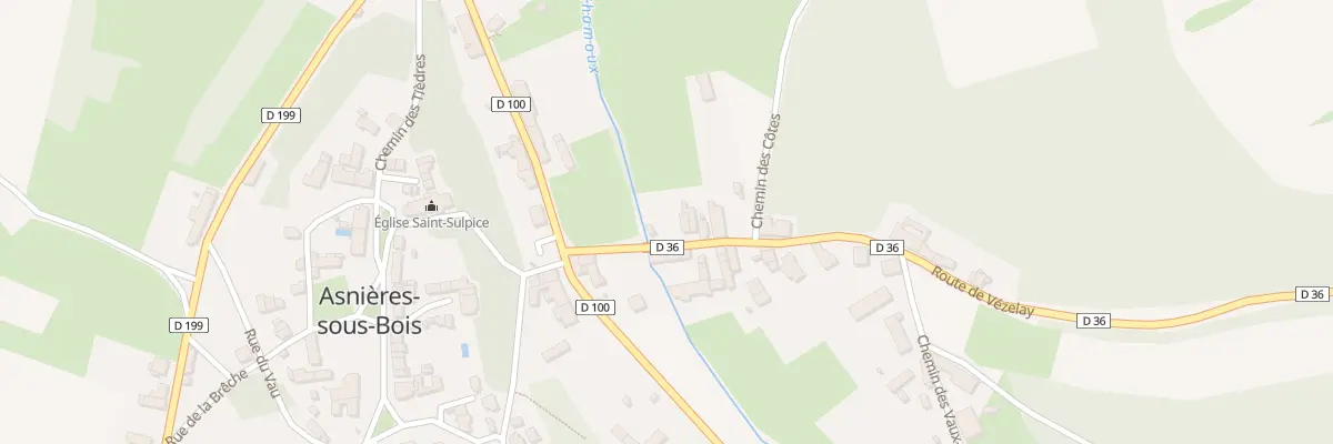 Plan du 3 Rte de Vézelay à Asnières-sous-Bois