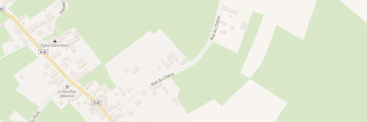 Plan du 21 Rue du Chene à Fontaine-au-Bois