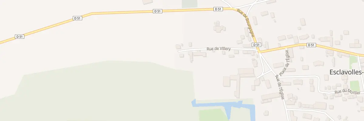 Plan du 13 Rue de Villery à Esclavolles-Lurey