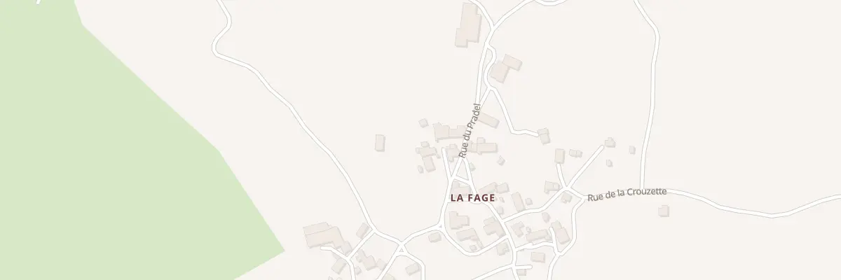 Plan du 5196 La Fage à Grandrieu