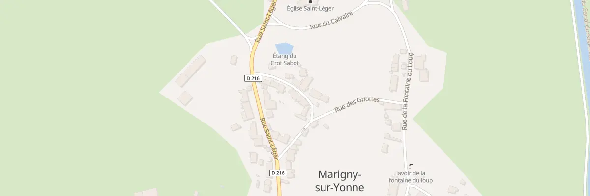 Plan du 9 Rue du Noyau à Marigny-sur-Yonne