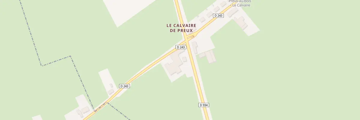 Plan du 1 Route Nationale à Preux-au-Bois