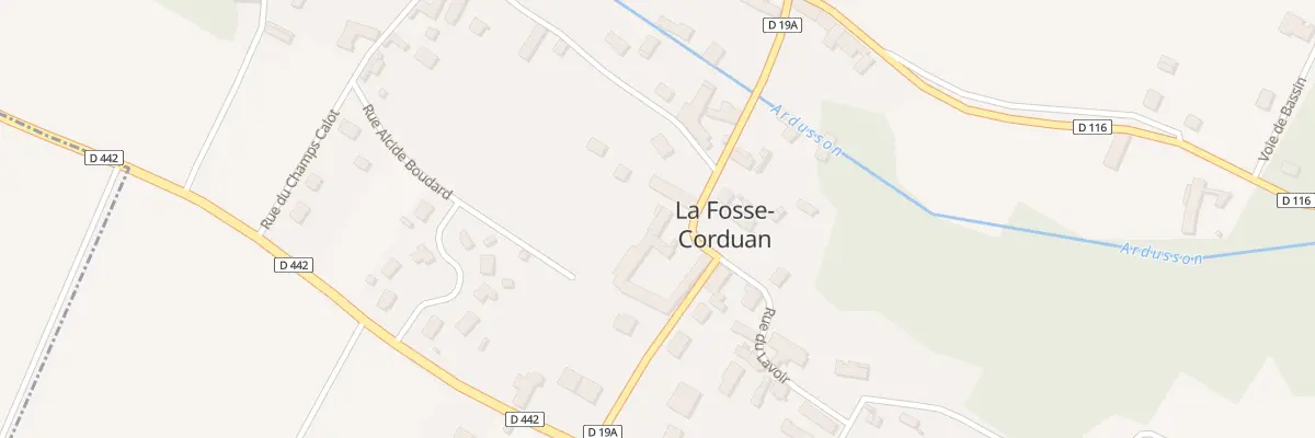 Plan du 8 Rue de la Mairie à La Fosse-Corduan