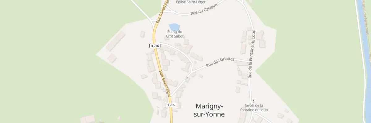 Plan du 7 Rue du Noyau à Marigny-sur-Yonne