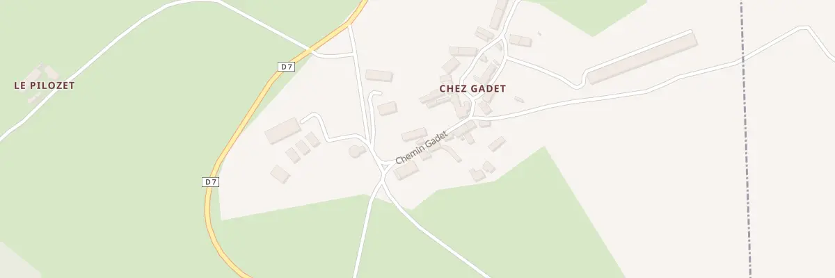 Plan du 1 Che Gadet à Isserpent