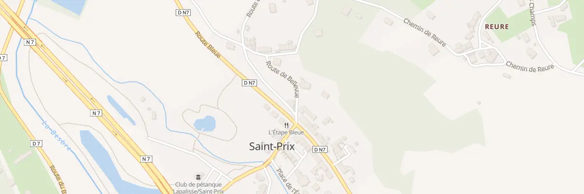 Plan du 2 Rte de Beaulieu à Saint-Prix