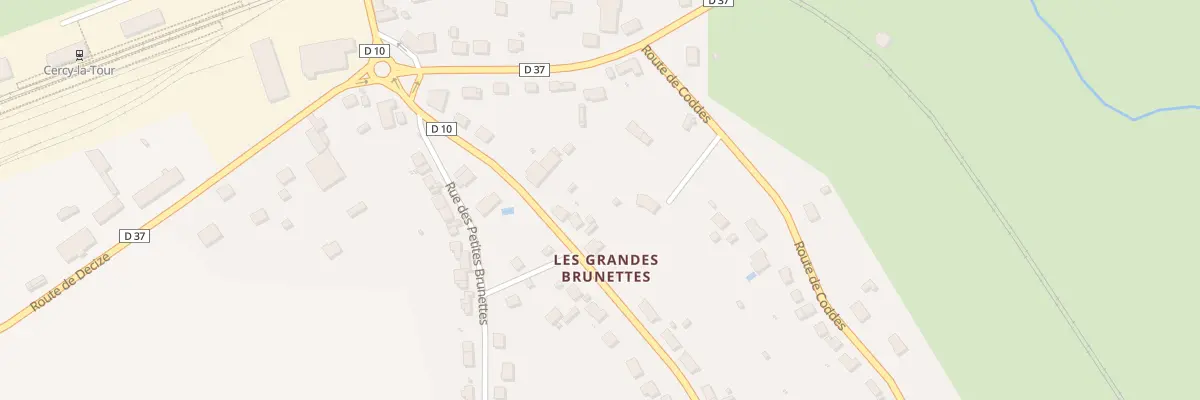 Plan du 3 Rue des Grandes Brunettes à Cercy-la-Tour