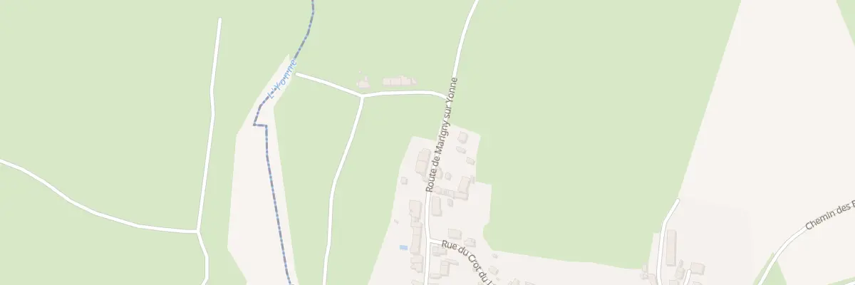 Plan du 23 Rte de Marigny sur Yonne à Chitry-les-Mines