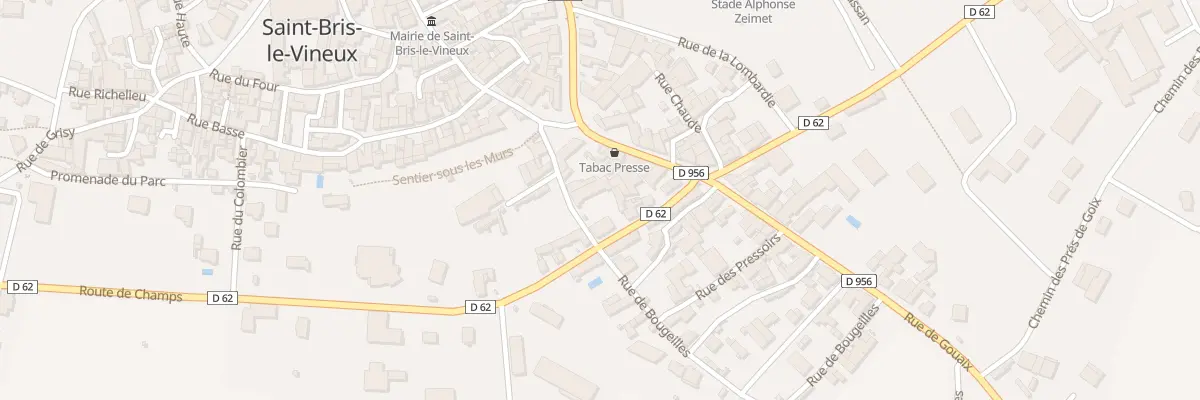 Plan du 3 Rue de Bougeilles à Saint-Bris-le-Vineux