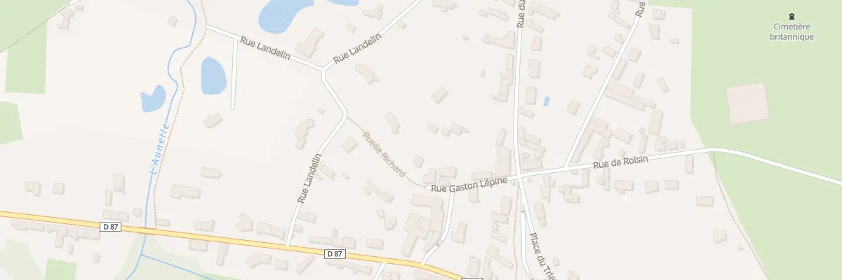 Plan du 6 Rue Gaston Lepine à Sebourg
