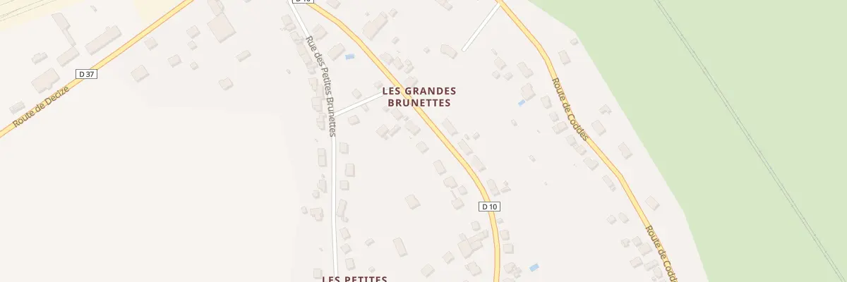 Plan du 8 Rue des Grandes Brunettes à Cercy-la-Tour