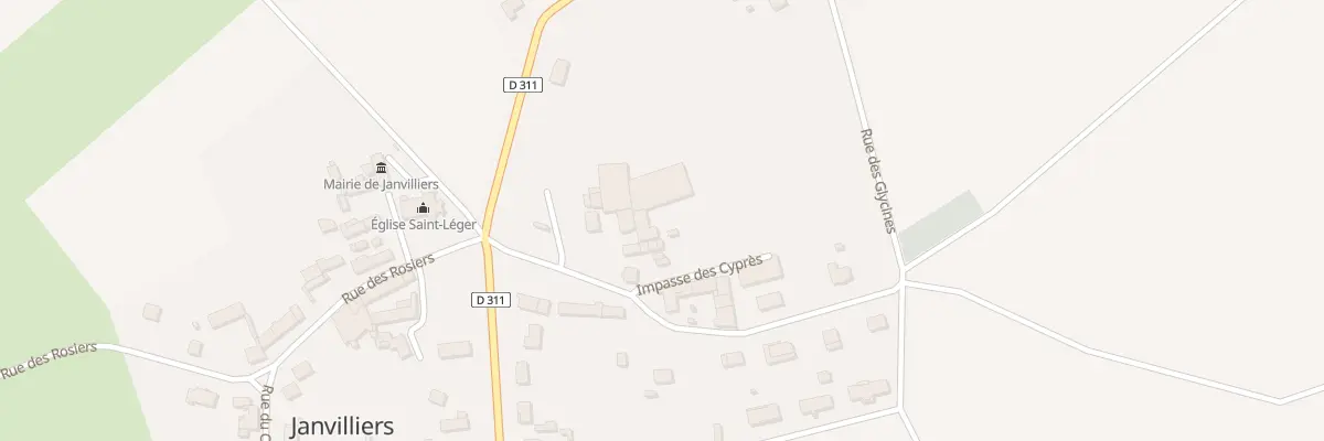 Plan du 1 Rue des Lilas à Janvilliers