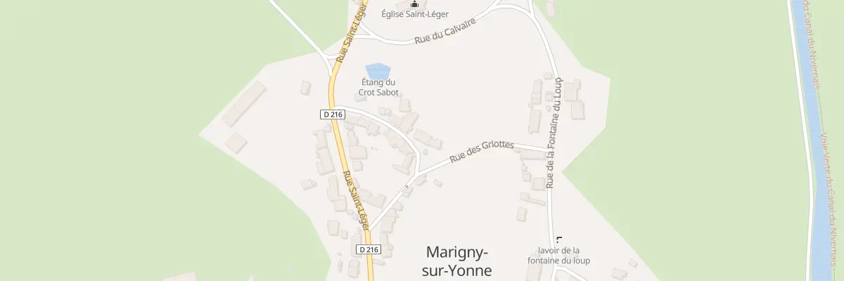 Plan du 54 Le Bourg à Marigny-sur-Yonne