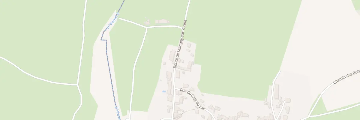 Plan du 38 Rte de Marigny sur Yonne à Chitry-les-Mines