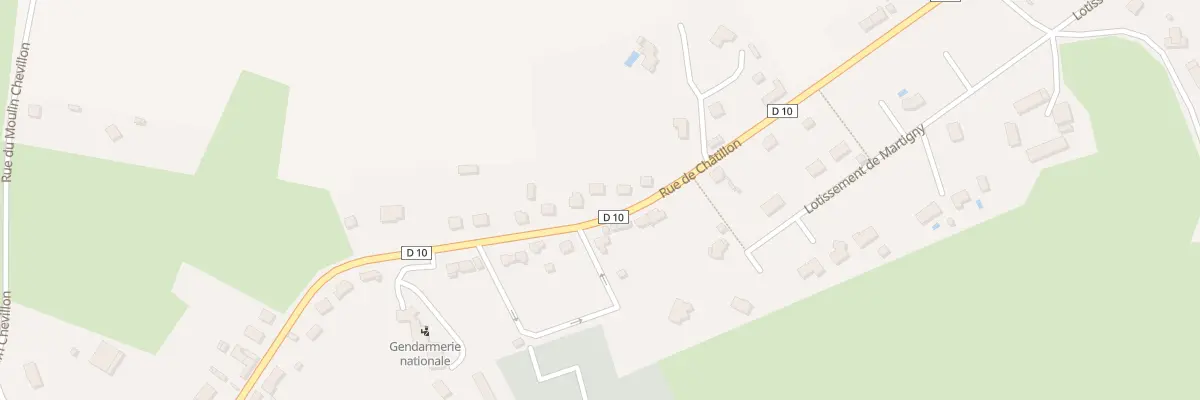 Plan du 21 Rue de Châtillon à Cercy-la-Tour