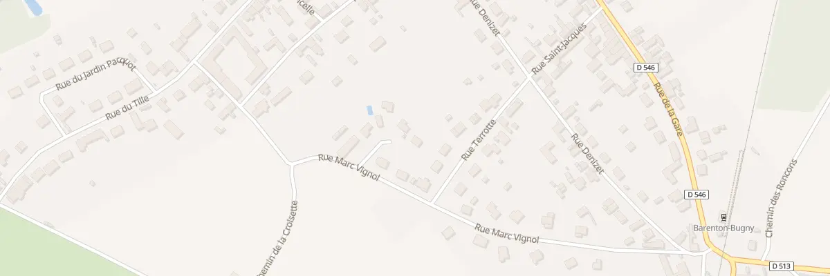 Plan du 18 Rue Marc Vignol à Barenton-Bugny
