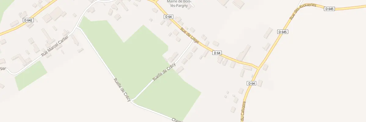 Plan du 9001 Rue de Liège à Bois-lès-Pargny