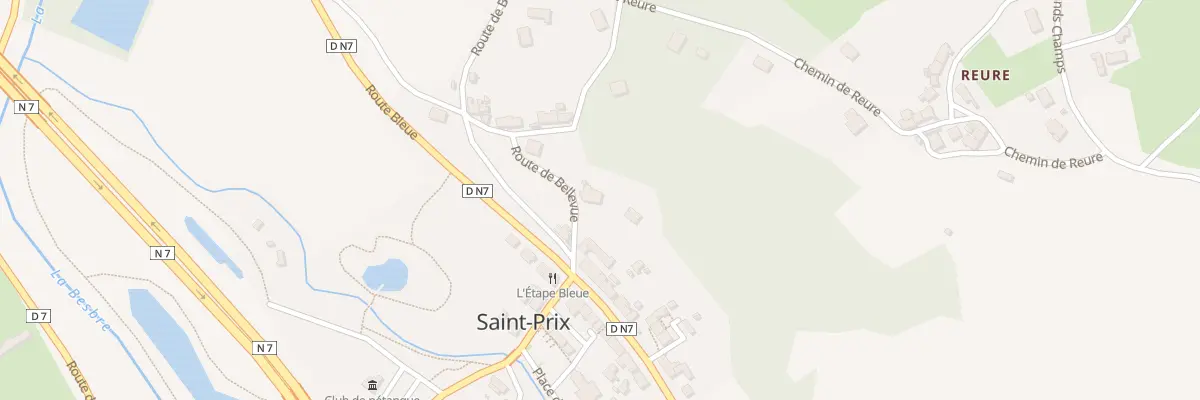 Plan du 4 Rte de Bellevue à Saint-Prix