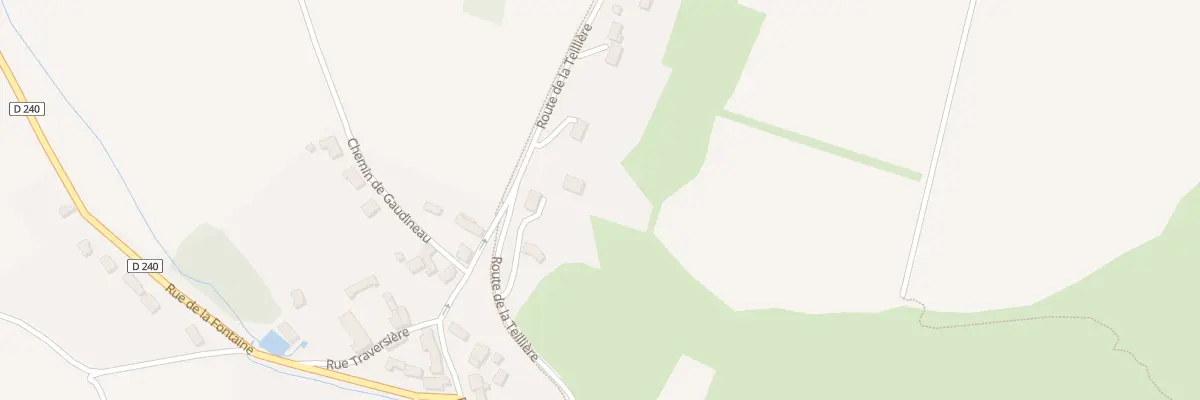 Plan du 10 Rte de la Teilliere à Quenne