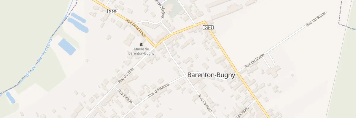 Plan du 3 Rue Denizet à Barenton-Bugny